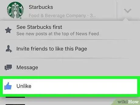 Immagine titolata Unlike Something on Facebook Step 7