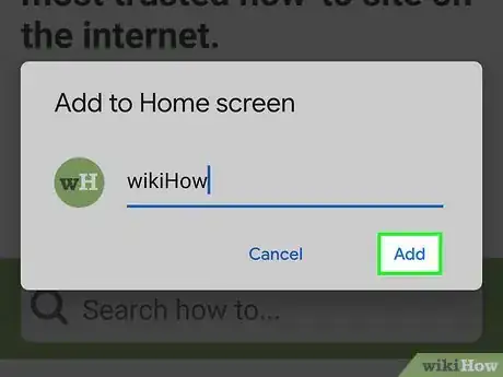Immagine titolata Set a Bookmark Shortcut in Your Home Screen on Android Step 7