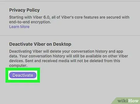 Immagine titolata Log Out of Viber on PC or Mac Step 5