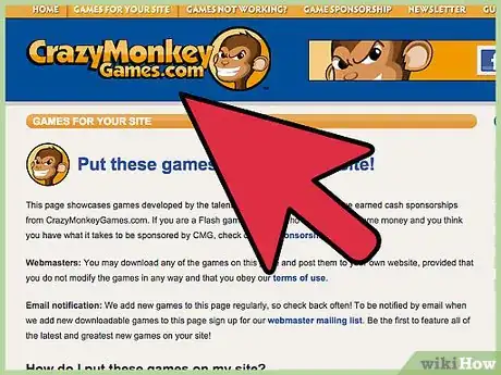 Immagine titolata Add Fun Games to Your Web Site for Free Step 7