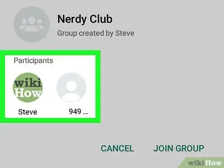 Immagine titolata Join a Group on WhatsApp on Android Step 5