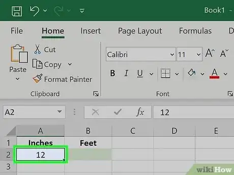Immagine titolata Convert Measurements Easily in Microsoft Excel Step 3