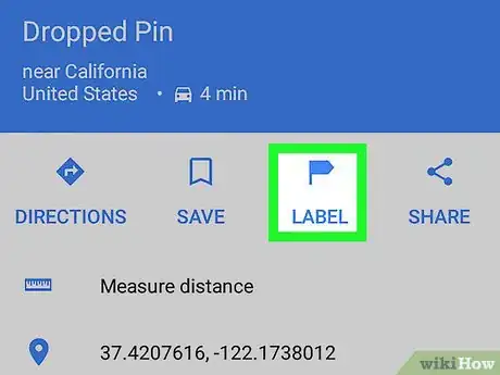 Immagine titolata Add Labels on Google Maps on Android Step 4