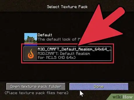 Immagine titolata Download a Texture Pack in Minecraft Step 7