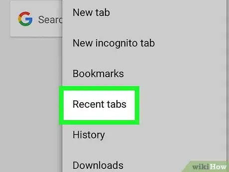 Immagine titolata Restore Tabs on Chrome on Android Step 3