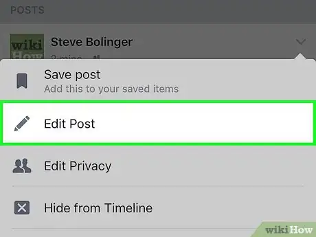 Immagine titolata Edit a Facebook Post Step 5