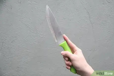 Immagine titolata Throw a Knife Without It Spinning Step 1