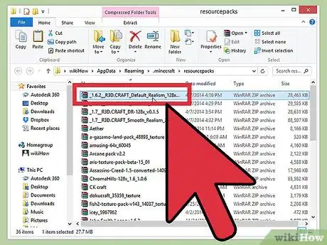 Immagine titolata Install Minecraft Resource Packs Step 6