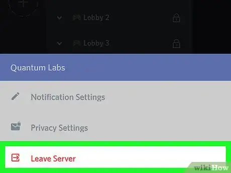Immagine titolata Leave a Discord Server on Android Step 5