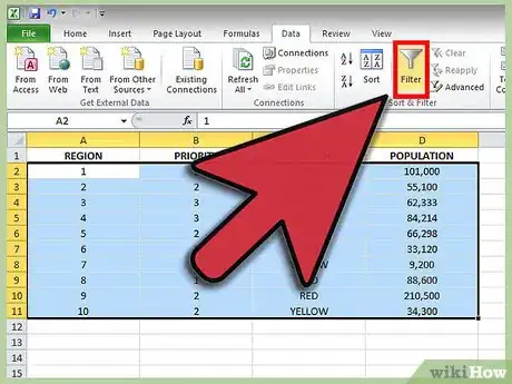 Immagine titolata Use AutoFilter in MS Excel Step 3
