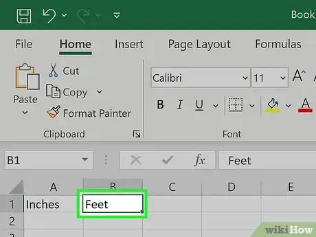 Immagine titolata Convert Measurements Easily in Microsoft Excel Step 2