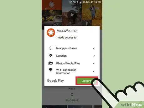 Immagine titolata Get a Weather Widget on Android Step 8
