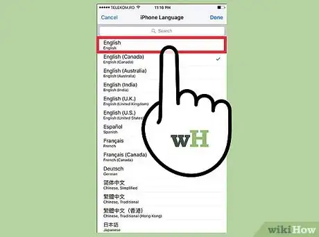 Immagine titolata Change the Language on a Cell Phone Step 4
