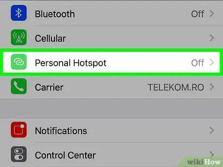 Immagine titolata Create a Personal Hotspot on an iPhone Step 2