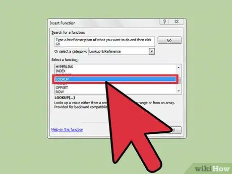Immagine titolata Use the Lookup Function in Excel Step 10