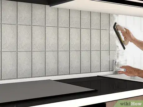 Immagine titolata Install a Kitchen Backsplash Step 7