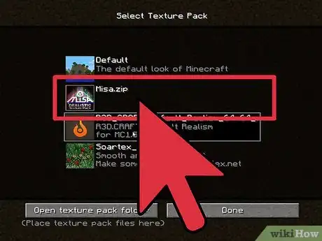 Immagine titolata Download a Texture Pack in Minecraft Step 10