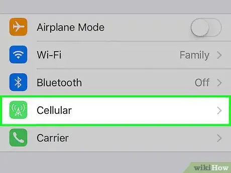 Immagine titolata Check Data Usage on an iPhone Step 2