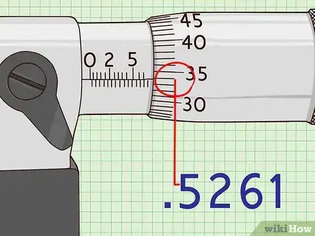 Immagine titolata Use and Read an Outside Micrometer Step 21