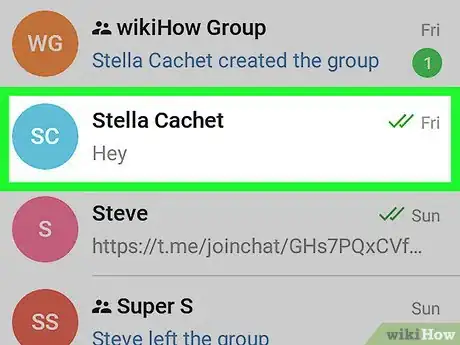 Immagine titolata Delete Messages on Telegram on Android Step 2