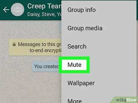 Immagine titolata Block a Group on WhatsApp on Android Step 5