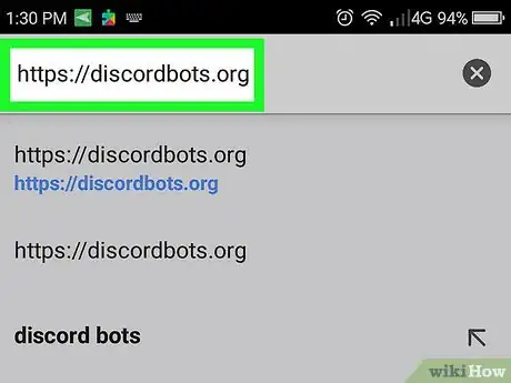 Immagine titolata Play Music in Discord on Android Step 1