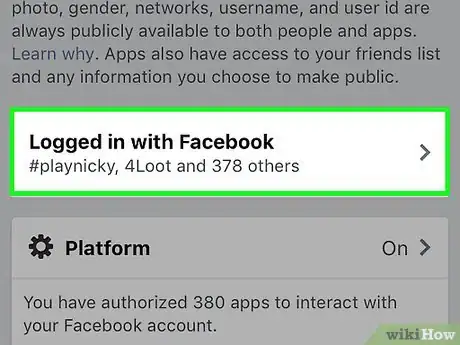 Immagine titolata Remove Spotify from Facebook Step 6