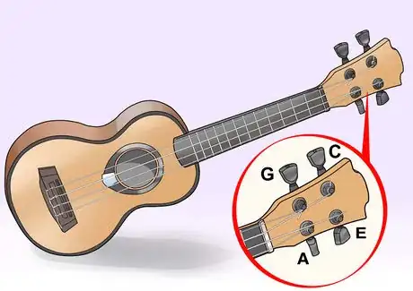 Immagine titolata Tune a Ukulele Step 2