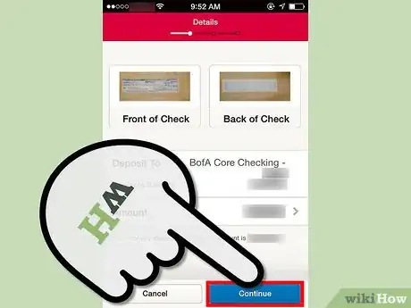 Immagine titolata Deposit Checks With the Bank of America iPhone App Step 15