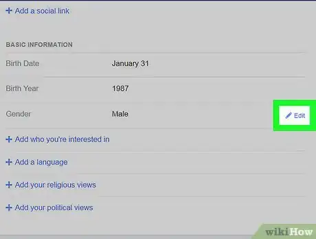 Immagine titolata Change Gender on Facebook Step 21