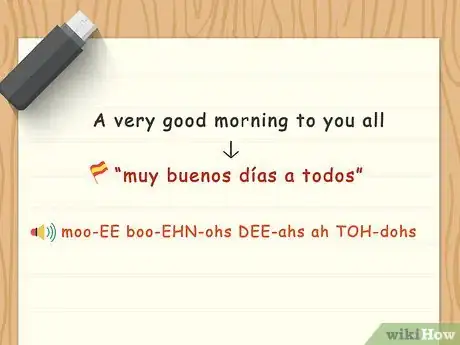 Immagine titolata Say Good Morning in Spanish Step 6
