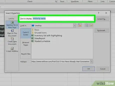 Immagine titolata Add Links in Excel Step 11