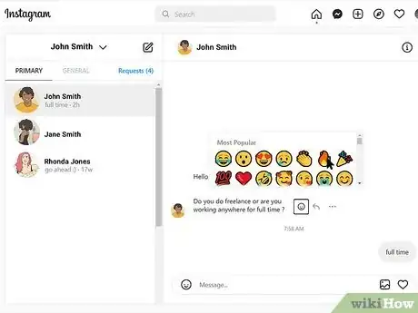 Immagine titolata React to Messages on Instagram Step 15