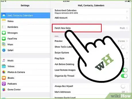 Immagine titolata Set up Email on an iPad Step 9