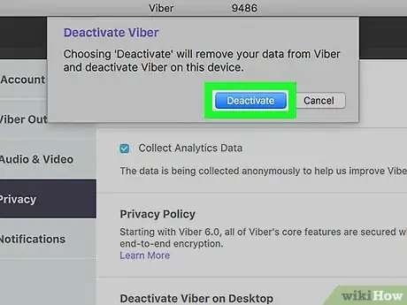 Immagine titolata Log Out of Viber on PC or Mac Step 6