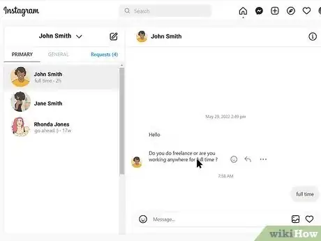 Immagine titolata React to Messages on Instagram Step 12