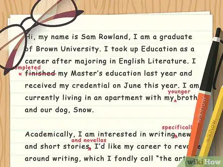 Immagine titolata Write a Brief Description of Yourself Step 9