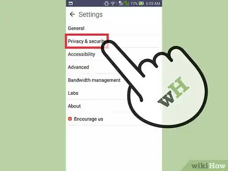 Immagine titolata Clear Temporary Internet Files on Android Devices Step 10