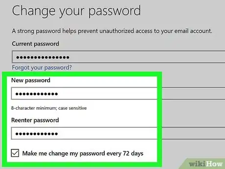Immagine titolata Change a Hotmail Account Password Step 3