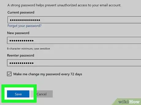 Immagine titolata Change a Hotmail Account Password Step 4