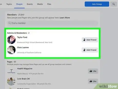 Immagine titolata Find the Admin of a Facebook Group Step 5