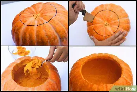 Immagine titolata Carve a Disco Ball Pumpkin Step 2