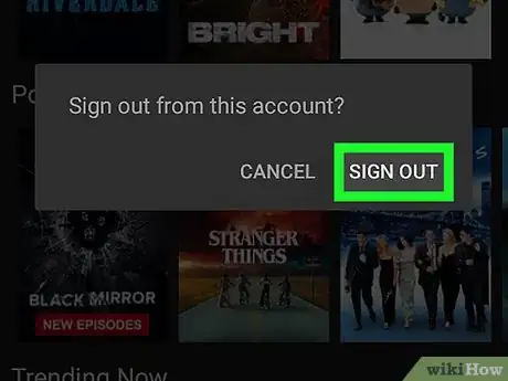Immagine titolata Logout of Netflix on Android Step 4