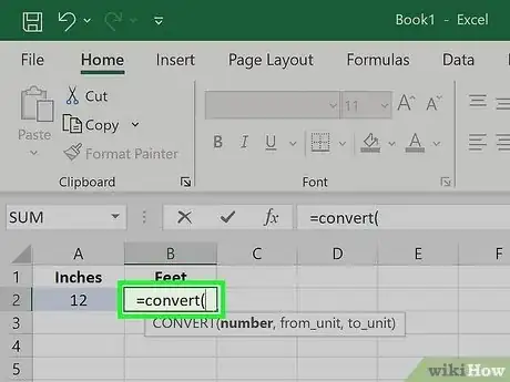 Immagine titolata Convert Measurements Easily in Microsoft Excel Step 4