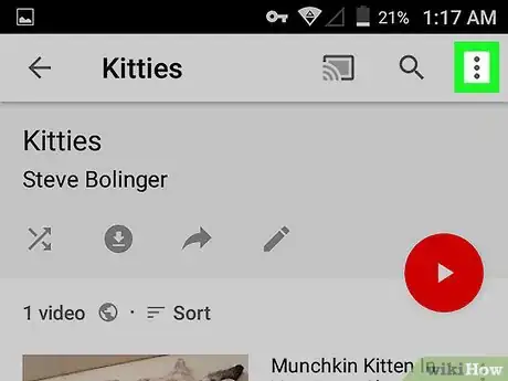 Immagine titolata Delete a YouTube Playlist on Android Step 4