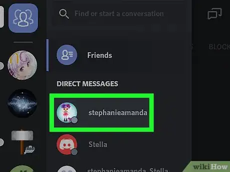 Immagine titolata Delete a Direct Message in Discord on Android Step 4