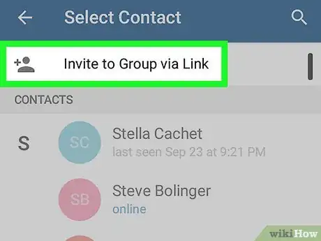 Immagine titolata Invite Someone to a Group on Telegram on Android Step 5