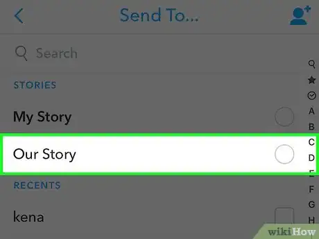 Immagine titolata Post a Public Snapchat Story Step 5