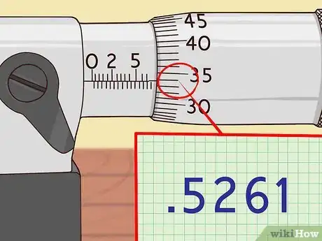 Immagine titolata Use and Read an Outside Micrometer Step 15