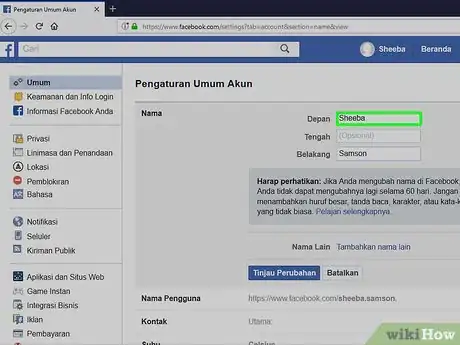 Immagine titolata Make a Single Name Account on Facebook Step 12
